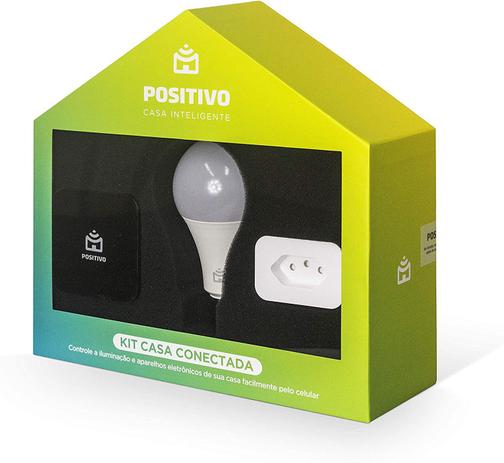 Kit Casa Conectada Positivo com Smart Controle Universal + Smart Lâmpada Wi-Fi + Smart Plug Wi-Fi Menor preço em Kit Casa Conectada Positivo com Smart Controle Universal + Smart Lâmpada Wi-Fi + Smart Plug Wi-Fi