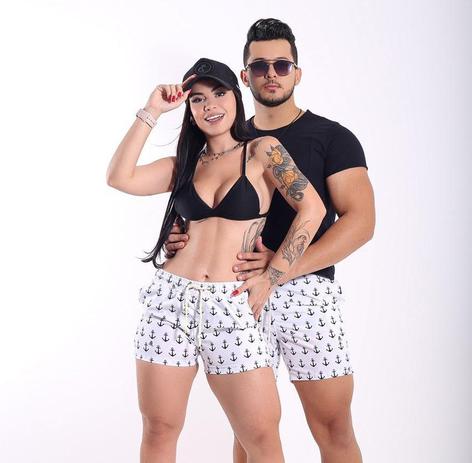 shorts praia masculino e feminino iguais