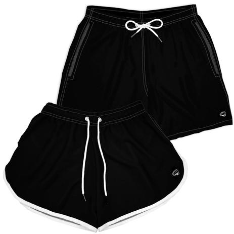 Kit Casal Mozão Bermuda Short Praia Verão Preto Liso - OPTRON - Outros Moda  e Acessórios - Magazine Luiza