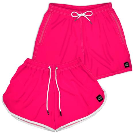 short neon rosa