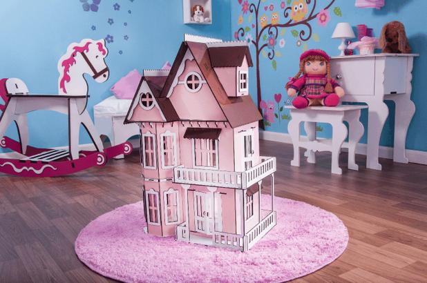 Kit Casinha Bonecas Polly Mirian + 34 Moveis P+b - Darama Menor preço em Kit Casinha Bonecas Polly Mirian + 34 Moveis P+b - Darama