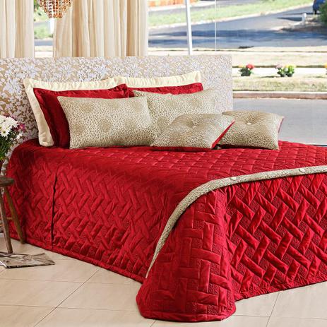 Kit Castelari Vermelho Queen - Dourados enxovais Menor preço em Kit Castelari Vermelho Queen - Dourados enxovais