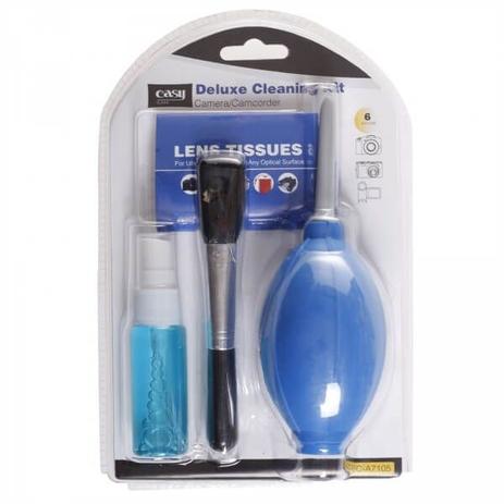 Kit Casy de Limpeza de Câmeras e Lente - 6 em 1 Menor preço em Kit Casy de Limpeza de Câmeras e Lente - 6 em 1