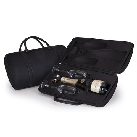 Kit Cava Cristalino Brut 750ml + 2 taças de cristal + tampa e maleta - Shop quality Menor preço em Kit Cava Cristalino Brut 750ml + 2 taças de cristal + tampa e maleta - Shop quality