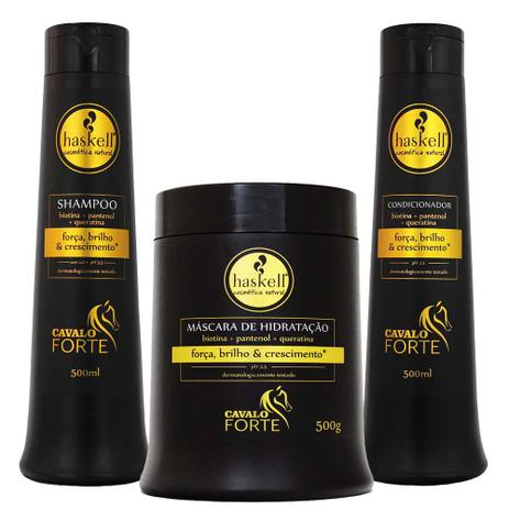 Kit Cavalo Forte Shampoo Condicionador e Máscara 500ml - Haskell é boa?