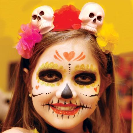 photo Desenho De Caveira Mexicana Simples kit caveira mexicana maquiagens e tiara halloween