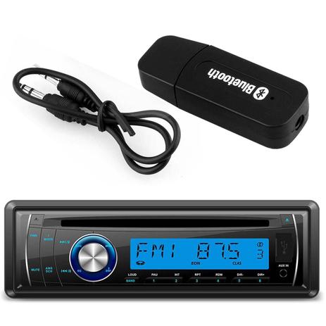 Kit CD Player Automotivo Lenoxx AR613 1 Din USB MP3 SD AUX RCA + Adaptador Bluetooth Música Receptor - Prime Menor preço em Kit CD Player Automotivo Lenoxx AR613 1 Din USB MP3 SD AUX RCA + Adaptador Bluetooth Música Receptor - Prime