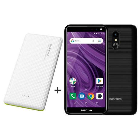 Kit - celular smartphone positivo s532 twist 2 pro 32gb preto + power bank pineng pn-952 branco Menor preço em Kit - celular smartphone positivo s532 twist 2 pro 32gb preto + power bank pineng pn-952 branco
