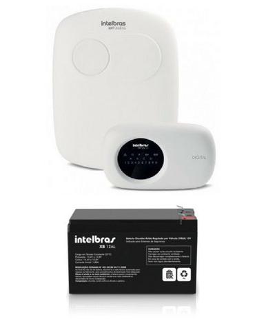 Kit central de alarme AMT 2118 EG com Bateria Intelbras Menor preço em Kit central de alarme AMT 2118 EG com Bateria Intelbras