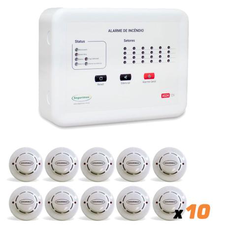 Kit Central Incêndio Segurimax 06 Setores + 10 Detectores é boa?