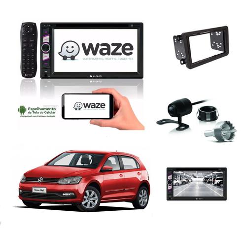 Kit Central Multimidia Dvd Gol G7 + Moldura + Camera - E-tech Menor preço em Kit Central Multimidia Dvd Gol G7 + Moldura + Camera - E-tech