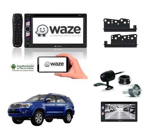Kit Central Multimidia Dvd Hilux Sw4 2011+ Moldura + Camera - E-tech Menor preço em Kit Central Multimidia Dvd Hilux Sw4 2011+ Moldura + Camera - E-tech