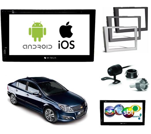 Kit Central Multimidia Dvd Vectra + Tv + Espelhamento Ios - E-tech Menor preço em Kit Central Multimidia Dvd Vectra + Tv + Espelhamento Ios - E-tech
