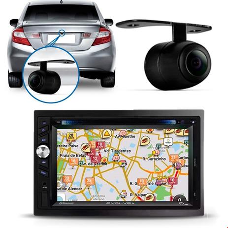 Kit Central Multimídia Evolve Gps Tv + Câmera De Ré Maxima - Multilaser Menor preço em Kit Central Multimídia Evolve Gps Tv + Câmera De Ré Maxima - Multilaser