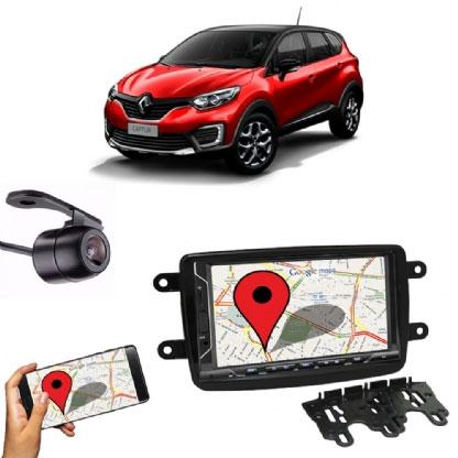 Kit Central Multimídia FIT + Moldura 2 Din Captur 2016+ Câmera ré - Central envolve fit Menor preço em Kit Central Multimídia FIT + Moldura 2 Din Captur 2016+ Câmera ré - Central envolve fit