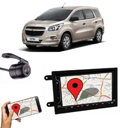 Kit Central Multimídia FIT + Moldura 2 Din Chevrolet Spin + Câmera Ré - Central envolve fit Menor preço em Kit Central Multimídia FIT + Moldura 2 Din Chevrolet Spin + Câmera Ré - Central envolve fit