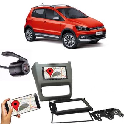 Kit Central Multimídia FIT + Moldura 2 Din CrossFox 13...14 + Câmera Ré - Central envolve fit Menor preço em Kit Central Multimídia FIT + Moldura 2 Din CrossFox 13...14 + Câmera Ré - Central envolve fit