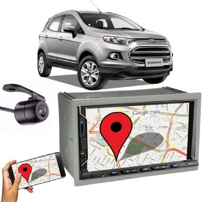 Kit Central Multimídia FIT + Moldura 2 Din Ecosport + Câmera Ré - Central envolve fit é boa?