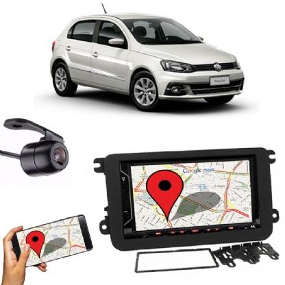 Kit Central Multimídia FIT + Moldura 2 Din Gol G7 + Câmera Ré - Central envolve fit Menor preço em Kit Central Multimídia FIT + Moldura 2 Din Gol G7 + Câmera Ré - Central envolve fit