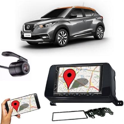 Kit Central Multimídia FIT + Moldura 2 Din Nissan Kicks + Câmera Ré - Central envolve fit Menor preço em Kit Central Multimídia FIT + Moldura 2 Din Nissan Kicks + Câmera Ré - Central envolve fit