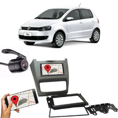 Kit Central Multimídia FIT + Moldura 2 Din VW FOX 2013/2014 + Câmera Ré - Central envolve fit Menor preço em Kit Central Multimídia FIT + Moldura 2 Din VW FOX 2013/2014 + Câmera Ré - Central envolve fit