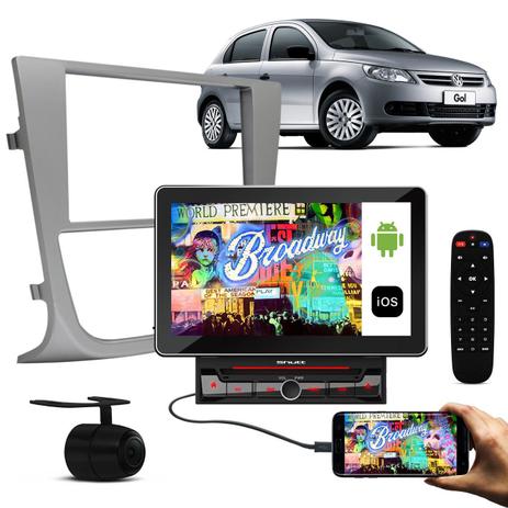 Kit Central Multimídia Shutt Broadway 10.1 Pol BT + Moldura Gol G5 09 a 12 Saveiro 10 a 13 Prata Menor preço em Kit Central Multimídia Shutt Broadway 10.1 Pol BT + Moldura Gol G5 09 a 12 Saveiro 10 a 13 Prata