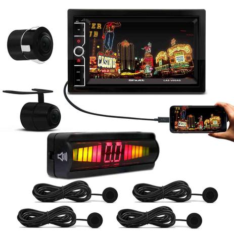 Kit Central Multimídia Shutt Las Vegas 6.5” BT Android IOS + Câmera + Sensor Estacionamento Preto é boa?