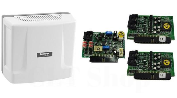 Kit Central PABX híbrida Impacta 16 C/ 4 linhas e 12 ramais - Intelbras Menor preço em Kit Central PABX híbrida Impacta 16 C/ 4 linhas e 12 ramais - Intelbras