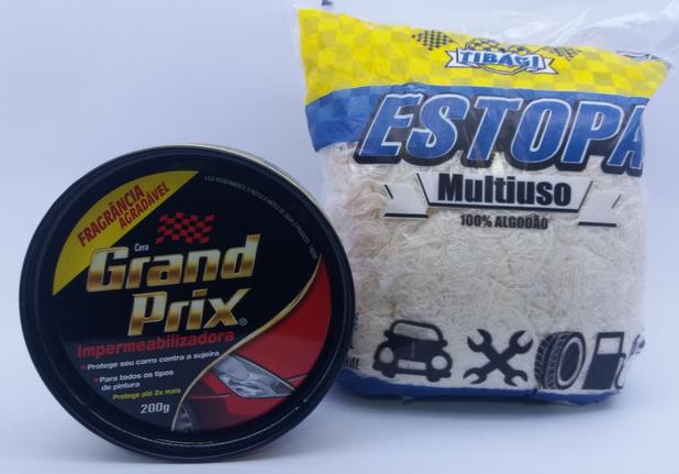 kit cera grand prix impermeabilizadora e estopa - Johnson Menor preço em kit cera grand prix impermeabilizadora e estopa - Johnson