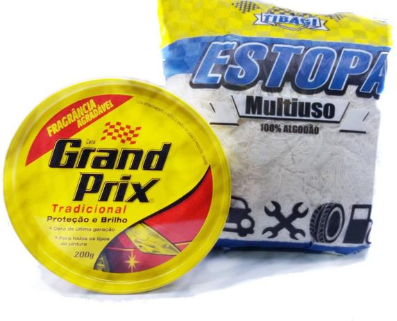 kit cera grand prix tradicional, e estopa - Johnson Menor preço em kit cera grand prix tradicional, e estopa - Johnson