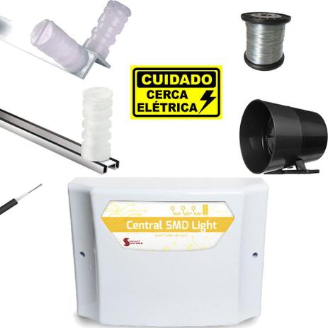 Kit Cerca Eletrica Basica Para 60 Metros 10x20 Central Smd Light - Securi service Menor preço em Kit Cerca Eletrica Basica Para 60 Metros 10x20 Central Smd Light - Securi service