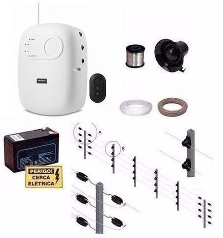 Kit Cerca Elétrica Residencial com 1 Central de Choque intelbras ELC 5002 + Big Haste com 6 isoladores Menor preço em Kit Cerca Elétrica Residencial com 1 Central de Choque intelbras ELC 5002 + Big Haste com 6 isoladores