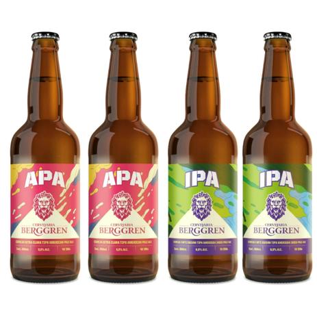 Kit Cerveja Artesanal Berggren 2 Estilos Apa / Ipa 4 Un Menor preço em Kit Cerveja Artesanal Berggren 2 Estilos Apa / Ipa 4 Un