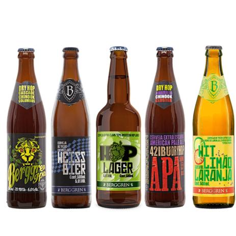 Kit Cerveja Artesanal Berggren 5 Estilos Menor preço em Kit Cerveja Artesanal Berggren 5 Estilos