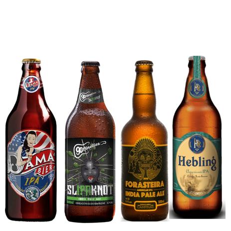 Kit Cerveja Artesanal Degustação Ipa 4 Cervejarias Menor preço em Kit Cerveja Artesanal Degustação Ipa 4 Cervejarias