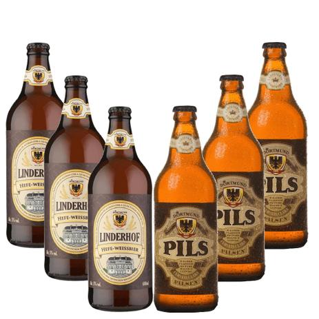 Kit Cerveja Artesanal Dortmund 2 Estilos Weiss / Lager 6 Un Menor preço em Kit Cerveja Artesanal Dortmund 2 Estilos Weiss / Lager 6 Un