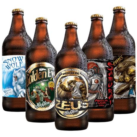 Kit Cerveja Artesanal Hoffen 5 Estilos Weiss/ Lager/ Ipa/ Lager/ Apa - Hoffen bier Menor preço em Kit Cerveja Artesanal Hoffen 5 Estilos Weiss/ Lager/ Ipa/ Lager/ Apa - Hoffen bier