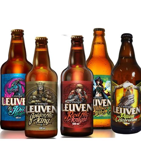 Kit Cerveja Artesanal Leuven 5 Estilos 600ml Menor preço em Kit Cerveja Artesanal Leuven 5 Estilos 600ml
