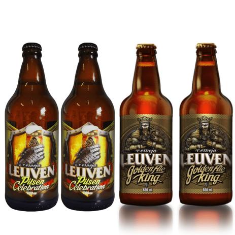 Kit Cerveja Artesanal Leuven Degustação Golden e Pilsen 4 Unidades Menor preço em Kit Cerveja Artesanal Leuven Degustação Golden e Pilsen 4 Unidades
