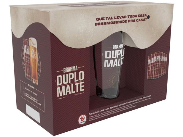 Kit Cerveja Brahma Duplo Malte Lager 6 Unidades - 350ml com Copo Menor preço em Kit Cerveja Brahma Duplo Malte Lager 6 Unidades - 350ml com Copo