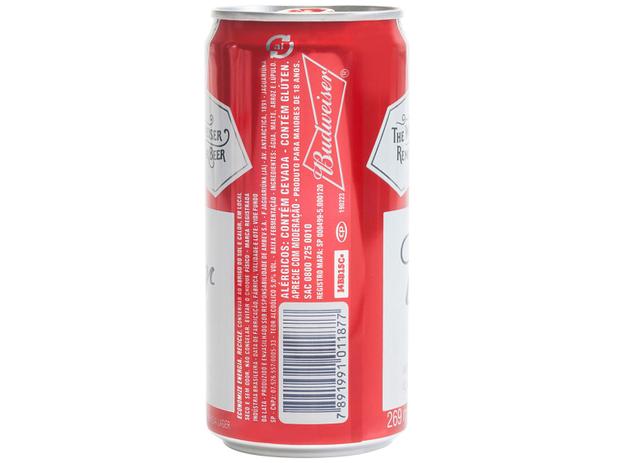 Kit Cerveja Budweiser American Standard Lager - 269ml Cada 8 Unidades com 1 Copo
