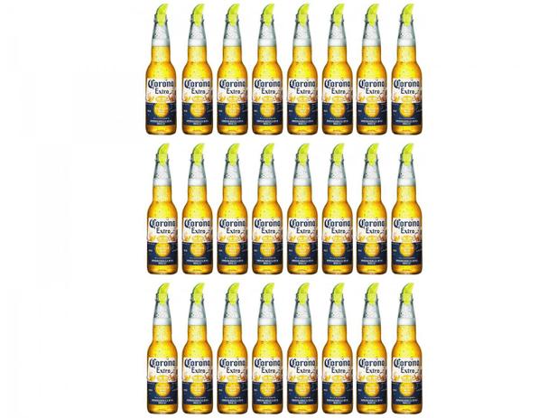 Kit Cerveja Corona Extra Lager 24 Unidades 330ml Menor preço em Kit Cerveja Corona Extra Lager 24 Unidades 330ml