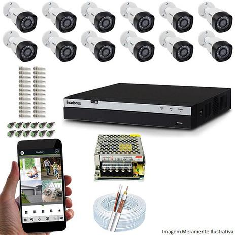 Kit Cftv 12 Câmeras VHD 1220B 1080P 3,6mm DVR Intelbras MHDX 3116 + ACESSORIOS Menor preço em Kit Cftv 12 Câmeras VHD 1220B 1080P 3,6mm DVR Intelbras MHDX 3116 + ACESSORIOS