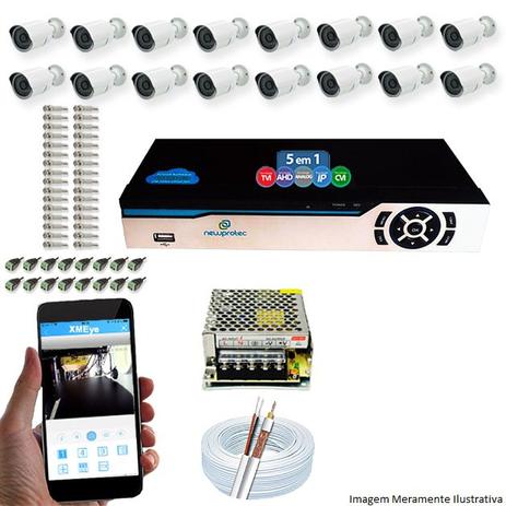 Kit Cftv 16 Câmeras AHD-M 720p Dvr 16 Canais Newprotec 5 em 1 Full HD + Acessórios - Newprotec e jortan é boa?