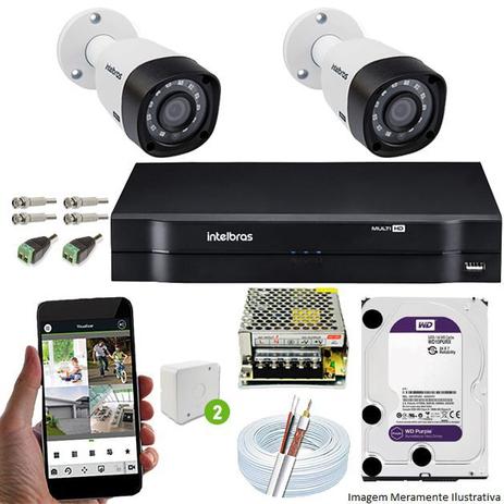Kit Cftv 2 Câmeras 720p IR BULLET 3130B Dvr 4 Canais Intelbras 5 em 1 + HD 1TB WDP é boa?