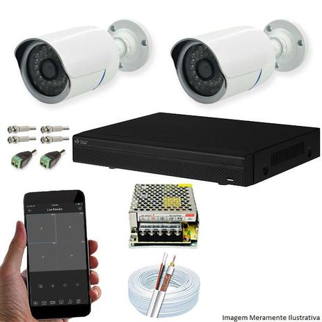 Kit Cftv 2 Câmeras AHD-M 720P 3,6MM Dvr 4 Canais Visionbras XVR 720p + ACESSORIOS Menor preço em Kit Cftv 2 Câmeras AHD-M 720P 3,6MM Dvr 4 Canais Visionbras XVR 720p + ACESSORIOS
