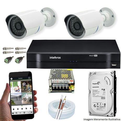 Kit Cftv 2 Câmeras AHD-M 720p Dvr 4 Canais MHDX Intelbras 5 em 1 + HD 500GB é boa?