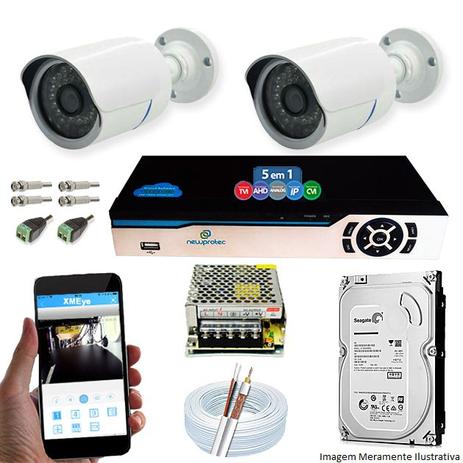 Kit Cftv 2 Câmeras AHD-M 720p Dvr 4 Canais Newprotec 5 em 1 Full HD + HD 320GB - Newprotec e jortan é boa?