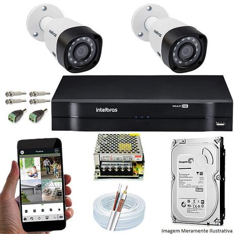 Kit Cftv 2 Câmeras VHD 1120B Bullet 720p Dvr 4 Canais Intelbras MHDX + HD 500GB é boa?