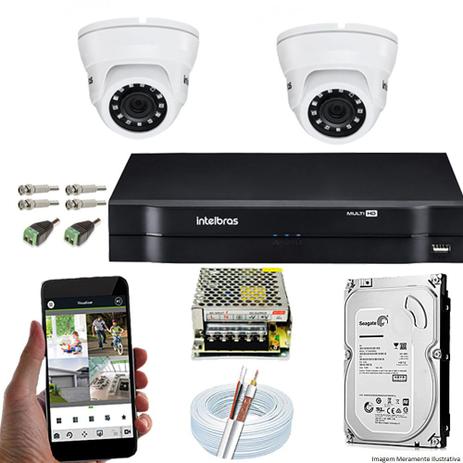 Kit Cftv 2 Câmeras Vmd 1010 AHD Dvr 4 Canais Intelbras MHDX + HD 320gb Menor preço em Kit Cftv 2 Câmeras Vmd 1010 AHD Dvr 4 Canais Intelbras MHDX + HD 320gb